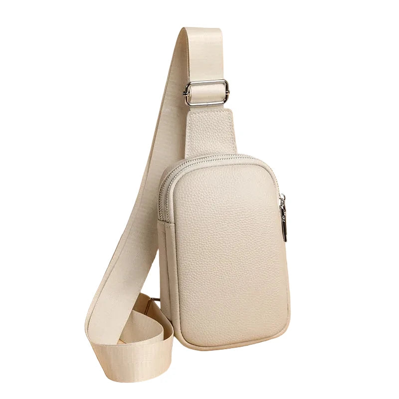 Sacoche en cuir poitrine bandoulière
