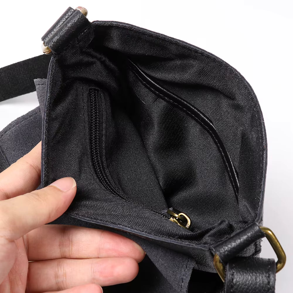 Sacoche Bandoulière Homme en Cuir Vintage