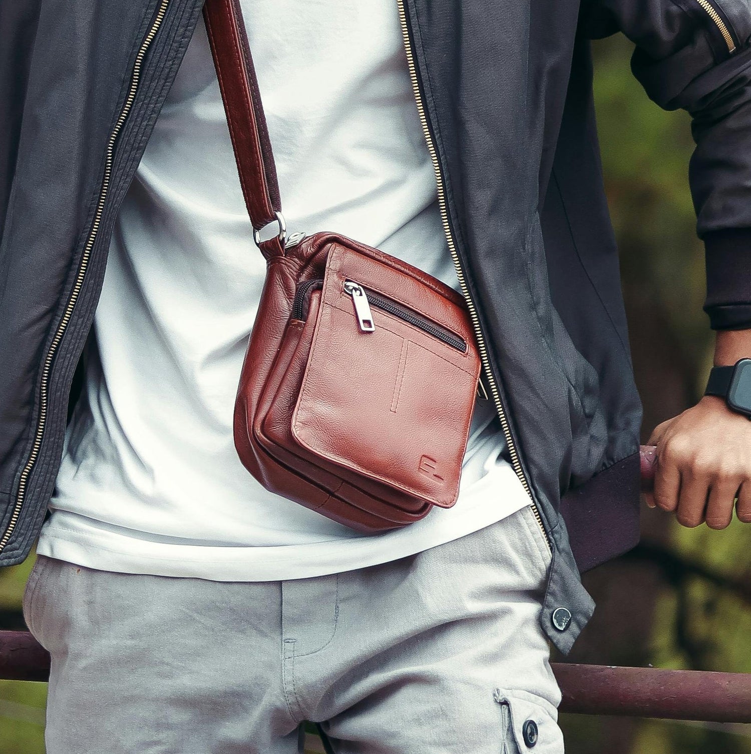Sacoche homme cuir