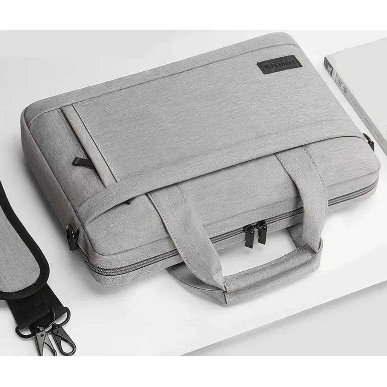 Sacoche Ordinateur 13–17" Homme – 2-en-1 Housse & Sac Bandoulière