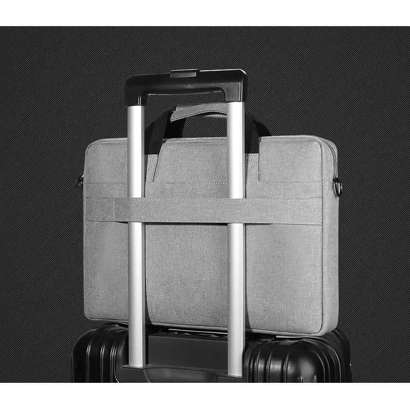 Sacoche Ordinateur 13–17" Homme – 2-en-1 Housse & Sac Bandoulière