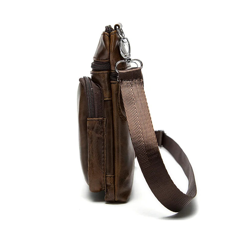 Sacoche homme cuir véritable vintage
