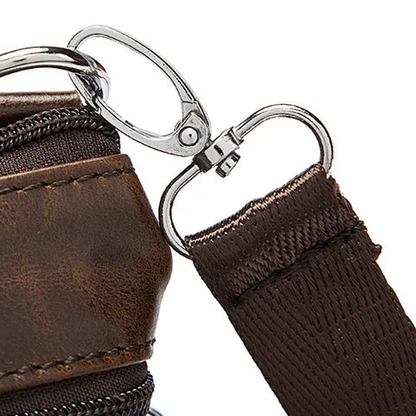 Sacoche homme cuir véritable vintage