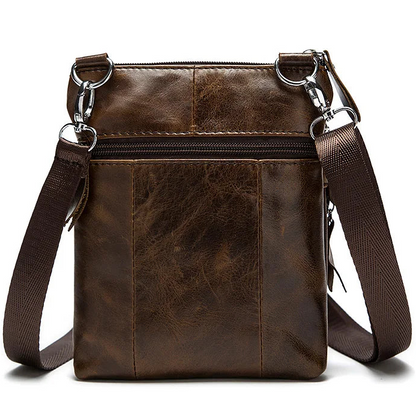Sacoche homme cuir véritable vintage