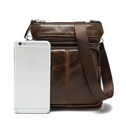 Sacoche homme cuir véritable vintage