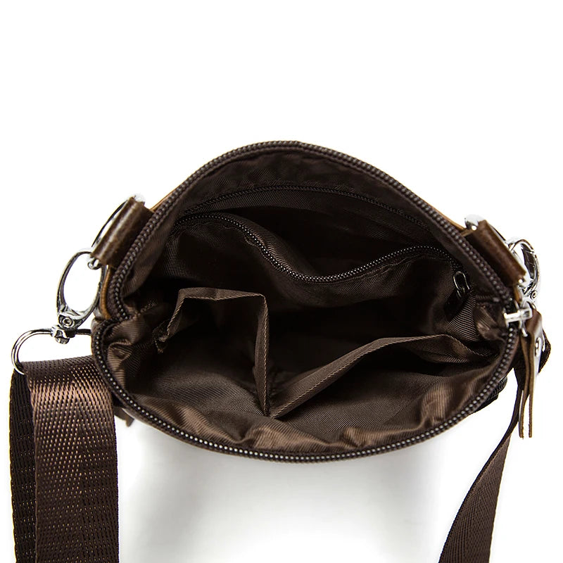 Sacoche homme cuir véritable vintage