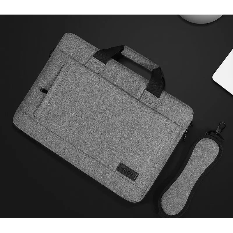 Sacoche Ordinateur 13–17" Homme – 2-en-1 Housse & Sac Bandoulière