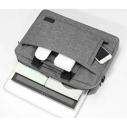 Sacoche Ordinateur 13–17" Homme – 2-en-1 Housse & Sac Bandoulière