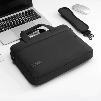 Sacoche Ordinateur 13–17" Homme – 2-en-1 Housse & Sac Bandoulière