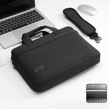 Sacoche Ordinateur 13–17" Homme – 2-en-1 Housse & Sac Bandoulière