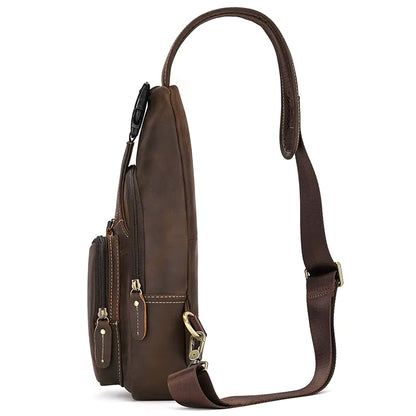 Sacoche homme cuir véritable vintage