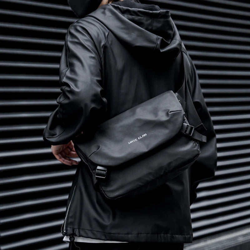 Sacoche Noire Bandoulière Homme Imperméable