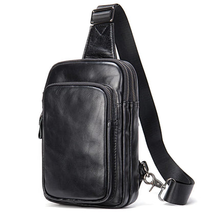 Sacoche noir homme en cuir