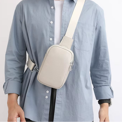 Sacoche en cuir poitrine bandoulière