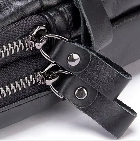 Sacoche noir homme en cuir