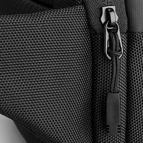 Sacoche noire bandoulière homme étanche multi-poches