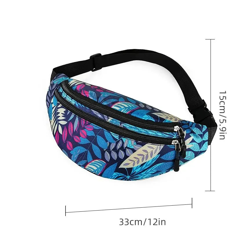 Sacoche banane sport homme imperméable multi-poches