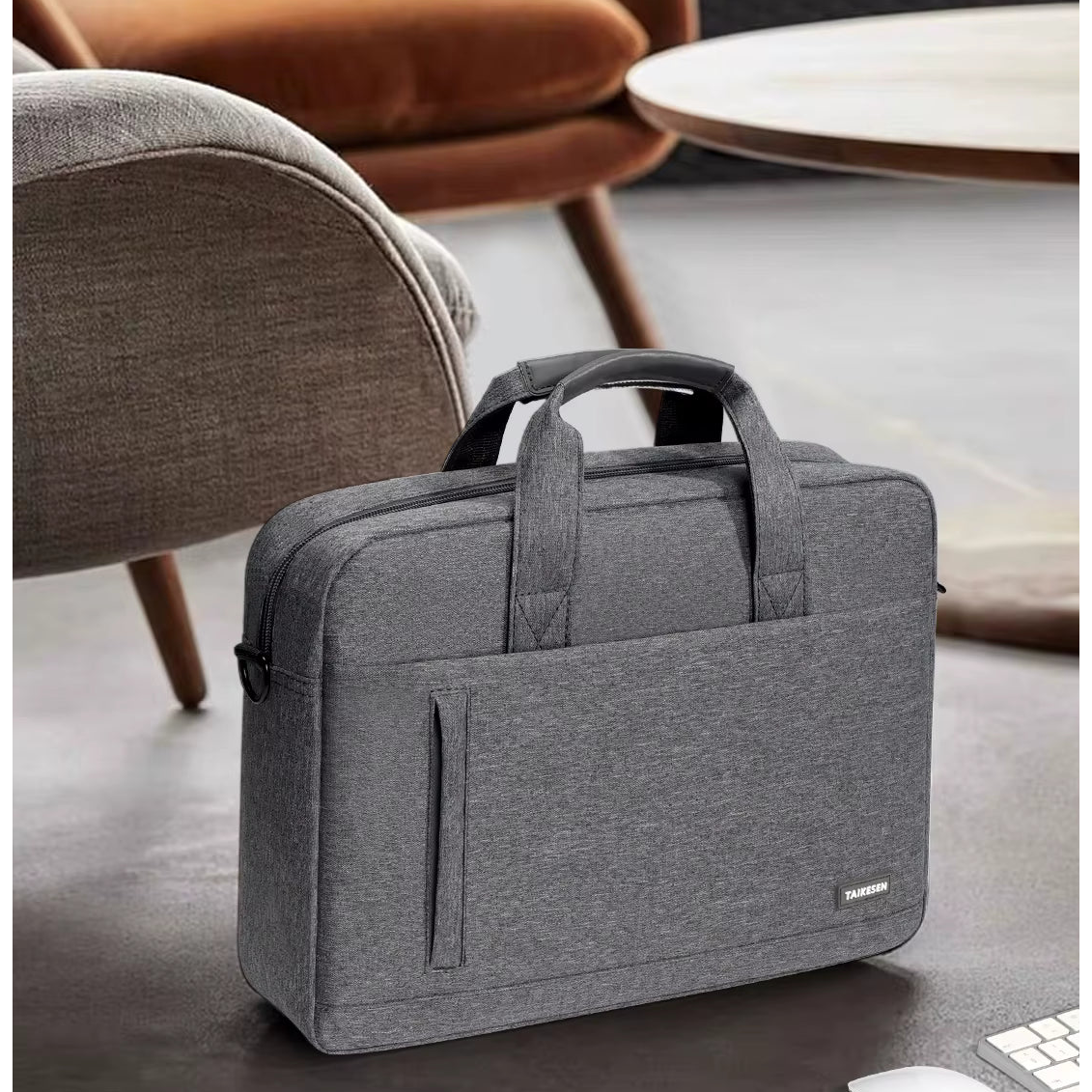 Sacoche Ordinateur 13–17" Homme – 2-en-1 Housse & Sac Bandoulière