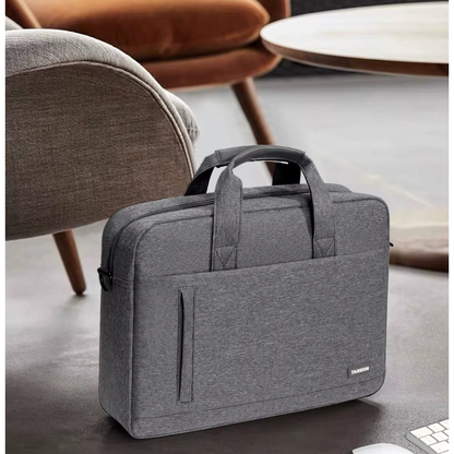 Sacoche Ordinateur 13–17" Homme – 2-en-1 Housse & Sac Bandoulière
