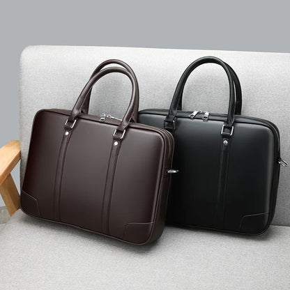 Sac Ordinateur 14" Élégant en Simili Cuir