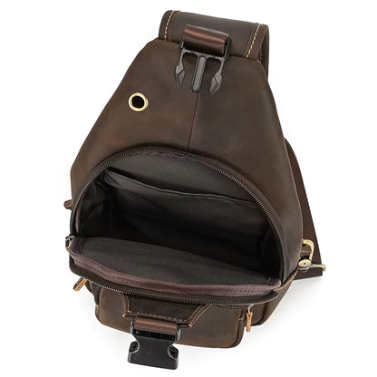 Sacoche homme cuir véritable vintage