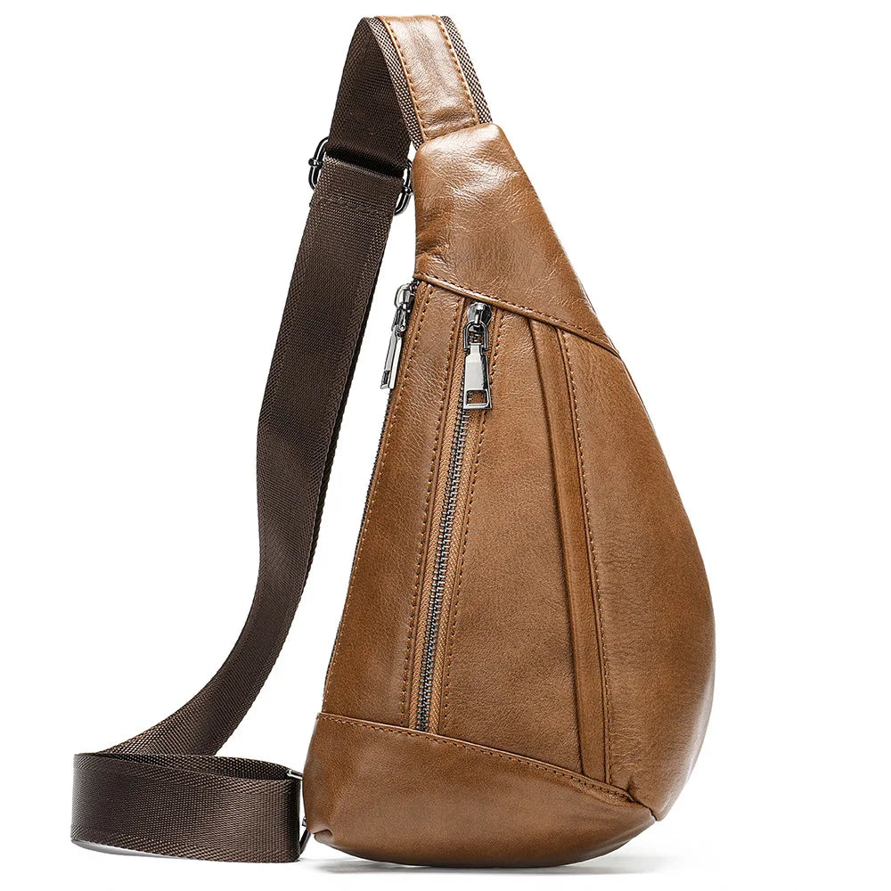 Sacoche Bandoulière en Cuir pour Homme