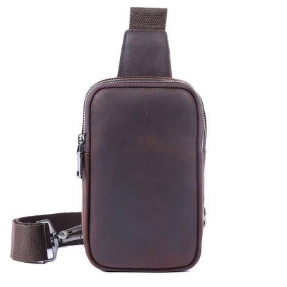 Sacoche Poitrine Homme en Cuir