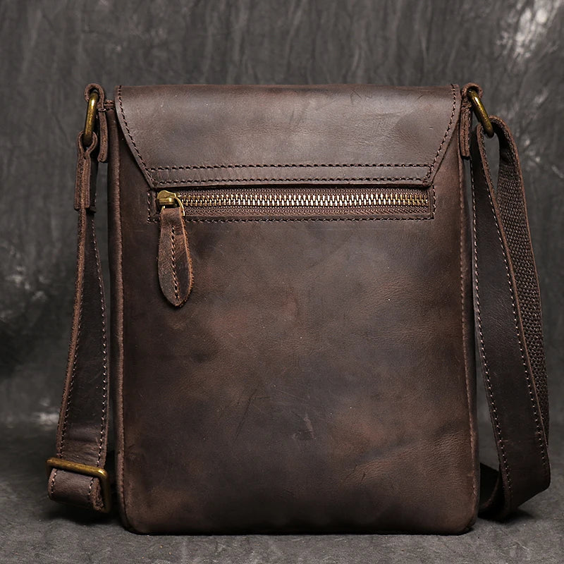 Sacoche Bandoulière Homme en Cuir Vintage