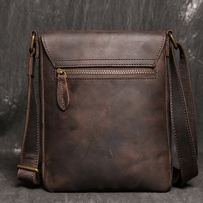 Sacoche Bandoulière Homme en Cuir Vintage