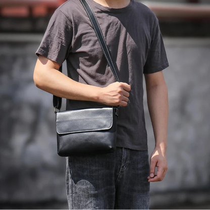 Sacoche Cuir en Bandoulière pour Homme