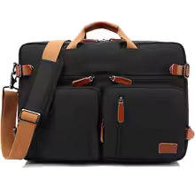 Sac 3-en-1 Convertible Homme– Sac à Dos, Porte-Documents & Sac Bandoulière PC 14-15"