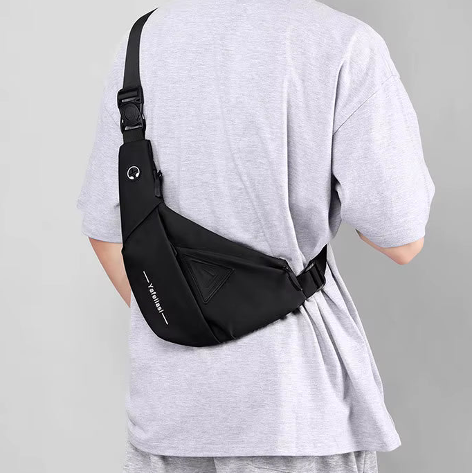 Sacoche Noire pour Homme en Bandoulière