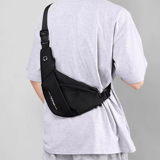 Sacoche Noire pour Homme en Bandoulière
