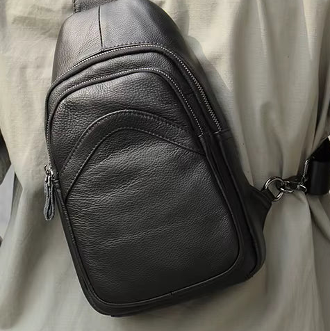 Sacoche homme cuir poitrine
