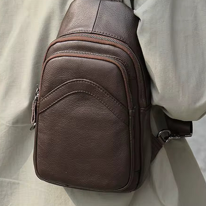 Sacoche homme cuir poitrine