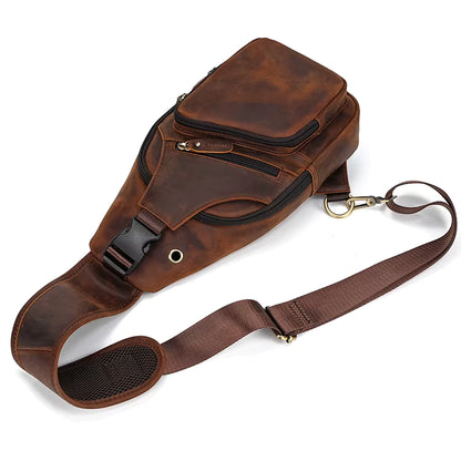 Sacoche homme cuir véritable vintage