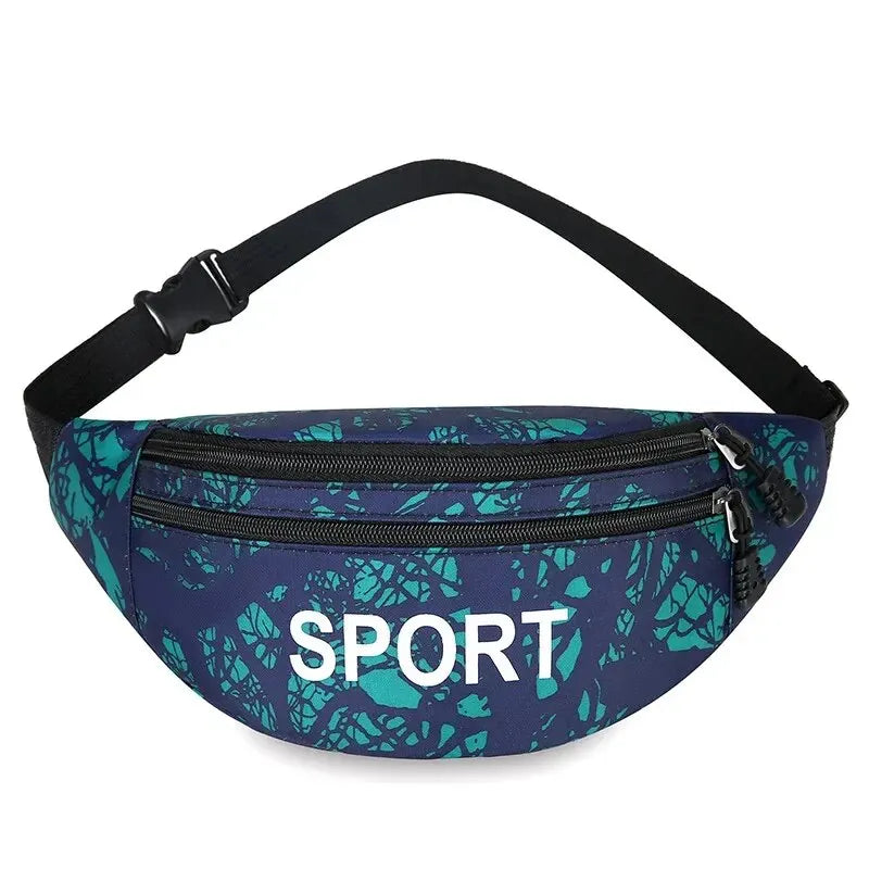 Sacoche banane sport homme imperméable multi-poches