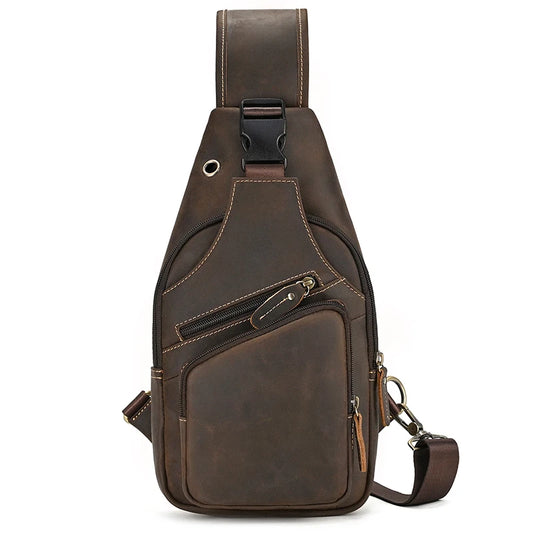 Sacoche homme cuir véritable vintage