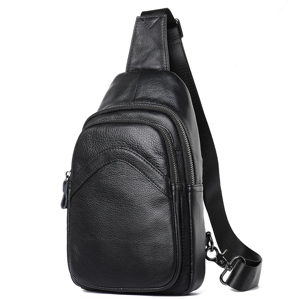 Sacoche homme cuir poitrine