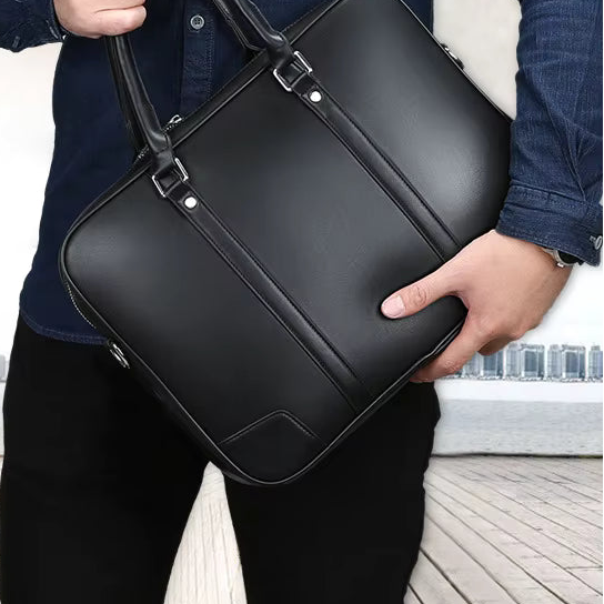 Sac Ordinateur 14" Élégant en Simili Cuir