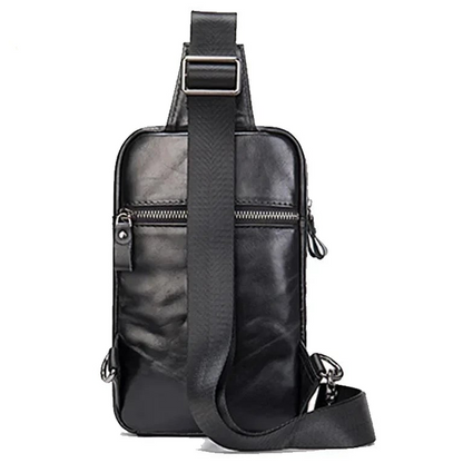Sacoche noir homme en cuir