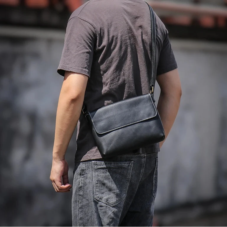 Sacoche Cuir en Bandoulière pour Homme