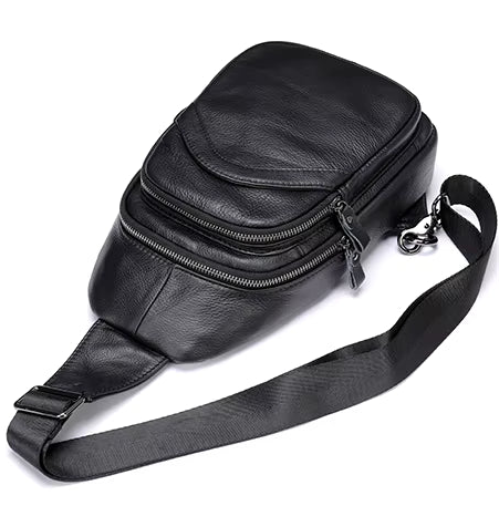 Sacoche homme cuir poitrine