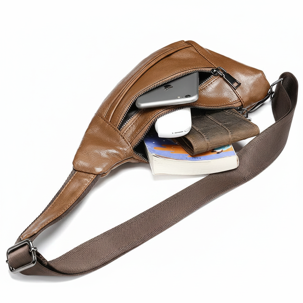 Sacoche Bandoulière en Cuir pour Homme