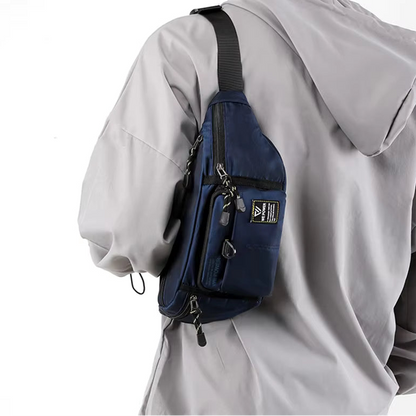 Sacoche banane homme imperméable multi-poches