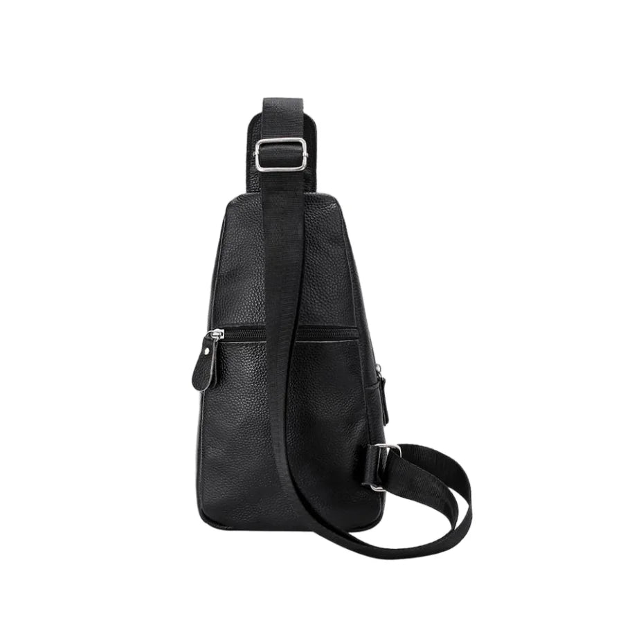 Sacoche poitrine homme en cuir