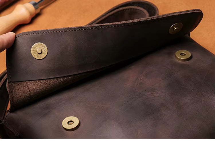 Sacoche Cuir en Bandoulière pour Homme