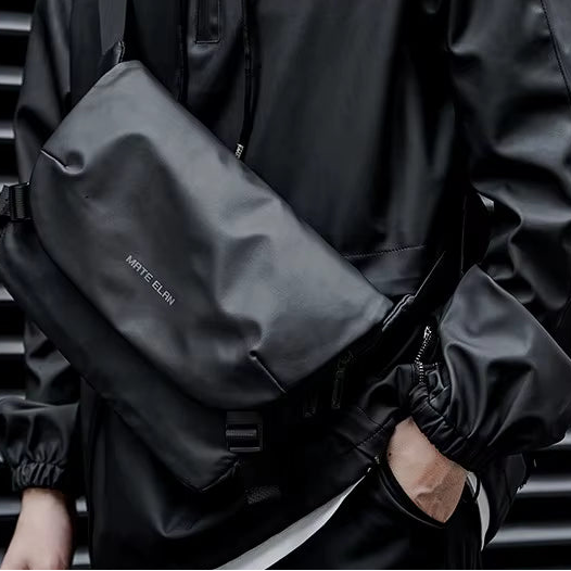 Sacoche Noire Bandoulière Homme Imperméable
