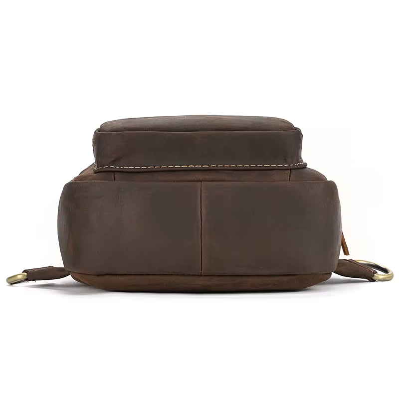 Sacoche homme cuir véritable vintage