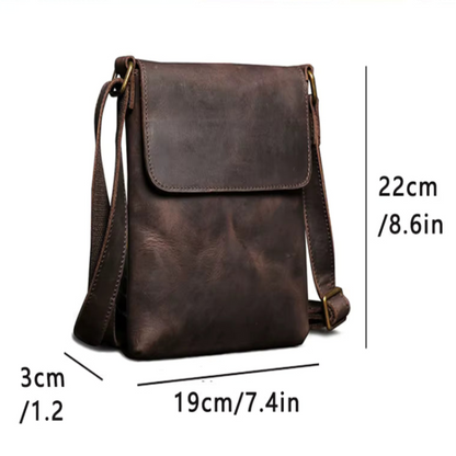 Sacoche Bandoulière Homme en Cuir Vintage